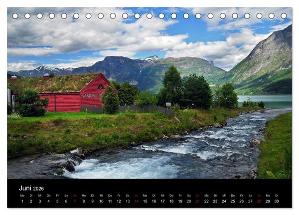 Produktbild: An Norwegens K&uuml;sten (Tischkalender 2026 DIN A5 quer), CALVENDO Monatskalender