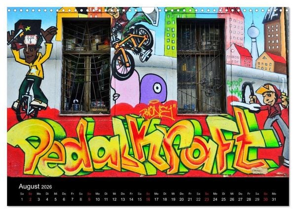 Produktbild: Urbane Kunst - Streetart 2026 (Wandkalender 2026 DIN A3 quer), CALVENDO Monatskalender