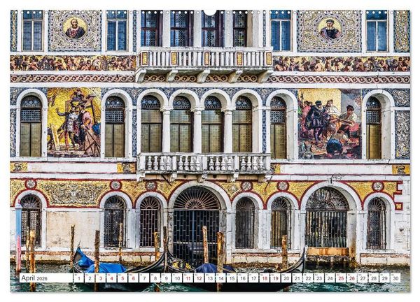 Produktbild: Venedig - Impressionen aus der Serenissima (hochwertiger Premium Wandkalender 2026 DIN A2 quer), Kunstdruck in Hochglanz