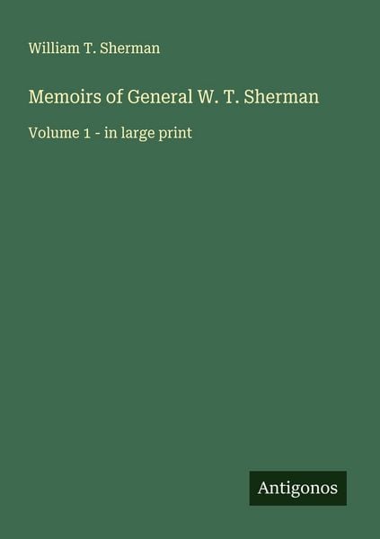 Produktbild: Memoirs of General W. T. Sherman