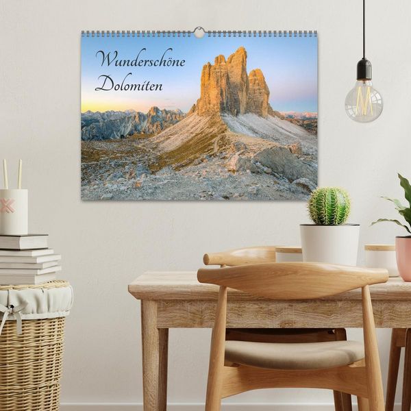 Produktbild: Wundersch&ouml;ne Dolomiten (Wandkalender 2026 DIN A3 quer), CALVENDO Monatskalender