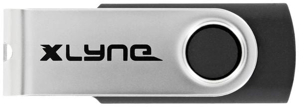Produktbild: Xlyne USB-Stick Retail 8GB Schwarz/Silber 7600800 USB-C&reg;