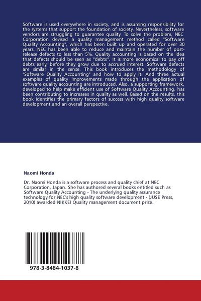 Produktbild: Success factors needed in high quality software development