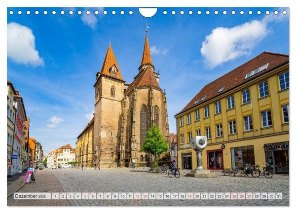 Produktbild: Ansbach Impressionen (Wandkalender 2026 DIN A4 quer), CALVENDO Monatskalender