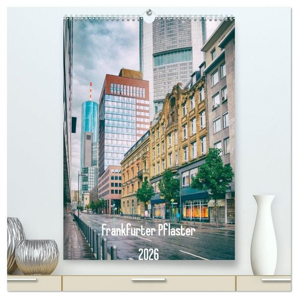 Produktbild: Frankfurter Pflaster (hochwertiger Premium Wandkalender 2026 DIN A2 hoch), Kunstdruck in Hochglanz