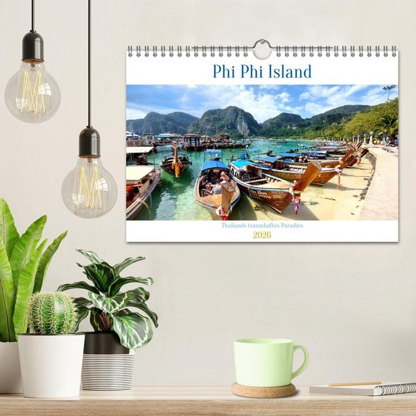 Produktbild: Phi Phi Island &ndash; Thailands traumhaftes Paradies (Wandkalender 2026 DIN A4 quer), CALVENDO Monatskalender