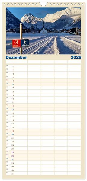 Produktbild: Familienplaner 2026 - Und ewig lockt der Achensee - Tirol mit 5 Spalten (Wandkalender, 21 x 45 cm) CALVENDO