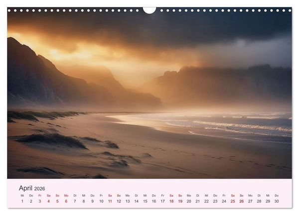 Produktbild: Sturmgetrieben - Der wilde K&uuml;stenkalender (Wandkalender 2026 DIN A3 quer), CALVENDO Monatskalender