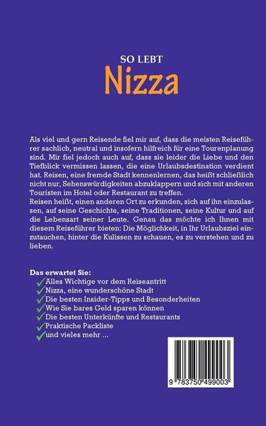 Produktbild: So lebt Nizza: Der perfekte Reisef&uuml;hrer f&uuml;r einen unvergesslichen Aufenthalt in Nizza inkl. Insider-Tipps, Tipps zum Geldsparen und Packliste
