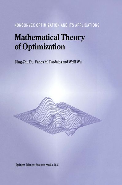 Produktbild: Mathematical Theory of Optimization