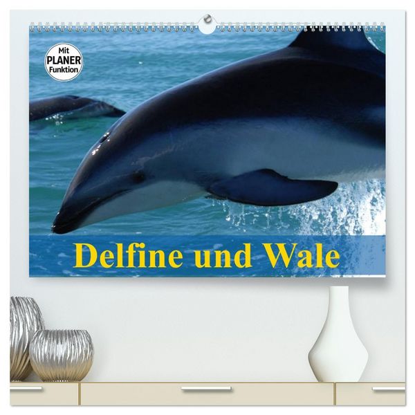 Produktbild: Delfine und Wale (hochwertiger Premium Wandkalender 2026 DIN A2 quer), Kunstdruck in Hochglanz