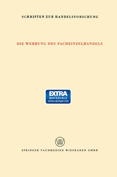 Produktbild: Die Werbung des Facheinzelhandels