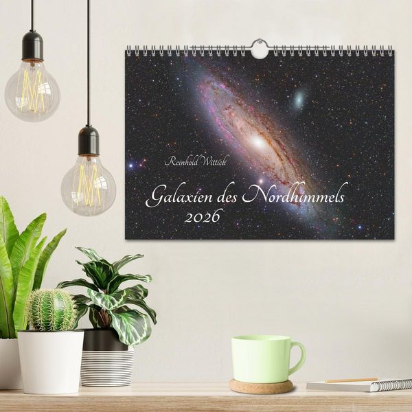 Produktbild: Galaxien des Nordhimmels (Wandkalender 2026 DIN A4 quer), CALVENDO Monatskalender