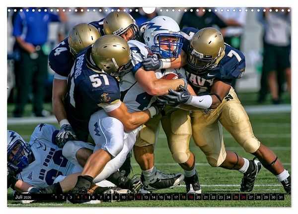 Produktbild: Kraft und Taktik - American Football (Wandkalender 2026 DIN A3 quer), CALVENDO Monatskalender