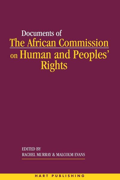 Produktbild: Documents of the African Commission on Human and Peoples' Rights