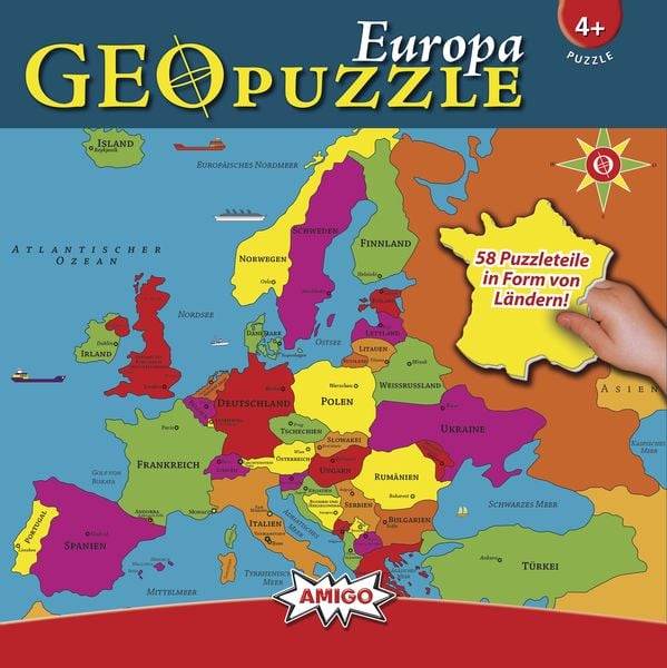 Amigo Spiele - GeoPuzzle Europa