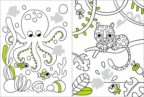 Produktbild: Mein Malbuch mit Glitzerstickern - Tiere
