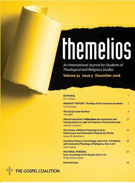 Produktbild: Themelios, Volume 33, Issue 3