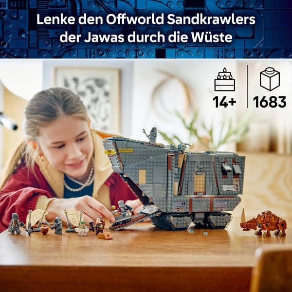 Produktbild: LEGO Star Wars Offworld Sandkrawler und Schlammhorn Bauspielzeug 75453