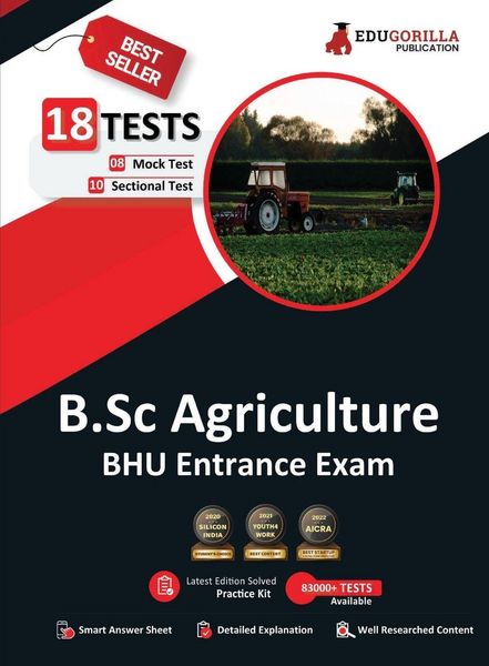 Produktbild: EduGorilla B.Sc Agriculture Entrance Exam 2023 (BHU) - 8 Mock Tests and 10 Sectional Tests (1900 Solved Objective Questions) with Free Access to Onlin