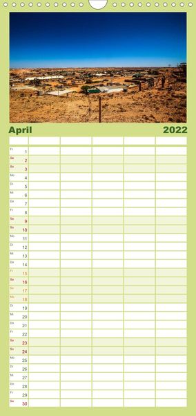 Produktbild: Outback Life - Australien - Familienplaner hoch (Wandkalender 2022 , 21 cm x 45 cm, hoch)