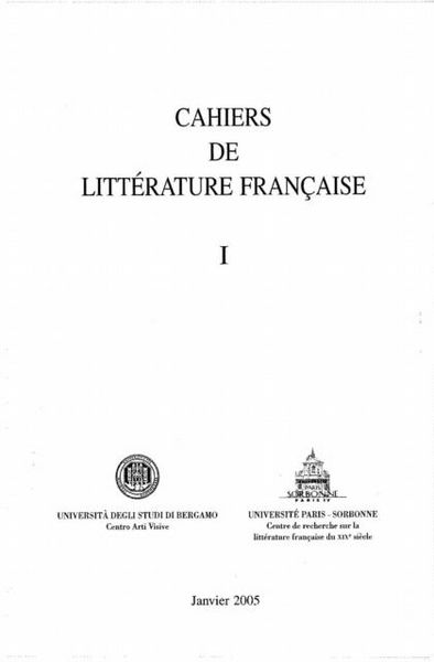 Produktbild: Cahiers de litterature francaise t.1