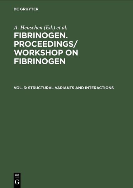 Produktbild: Structural variants and interactions