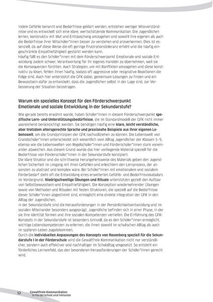Produktbild: Gewaltfreie Kommunikation in F&ouml;rderschule und Inklusion