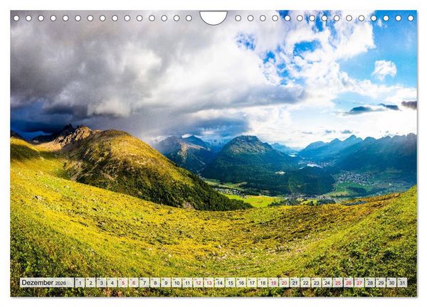 Produktbild: B&uuml;ndnerland (Wandkalender 2026 DIN A4 quer), CALVENDO Monatskalender