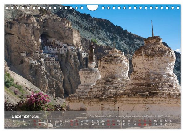 Produktbild: Buddhistische Kl&ouml;ster im Himalaya (Wandkalender 2026 DIN A4 quer), CALVENDO Monatskalender