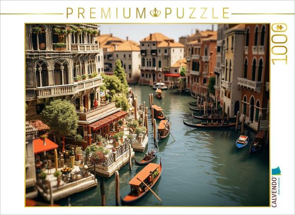 CALVENDO Puzzle Erinnert an Venedig Italien | 1000 Teile Lege-Größe 64x48cm Foto-Puzzle für glückliche Stunden
