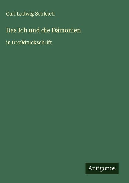 Produktbild: Das Ich und die D&auml;monien