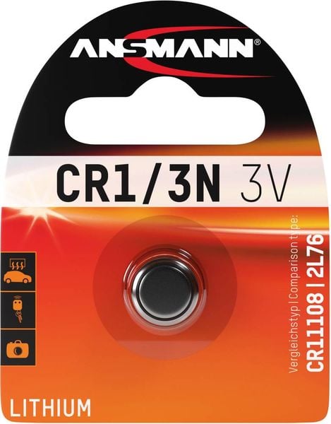 Ansmann Knopfzelle CR 1/3 N 3V 1 St. Lithium CR1110
