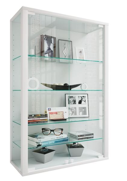 Produktbild: Wandvitrine H&auml;ngevitrine Glasvitrine Glas Udina L
