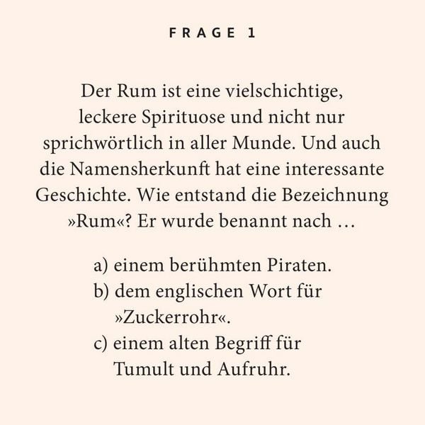 Produktbild: Rum-Quiz
