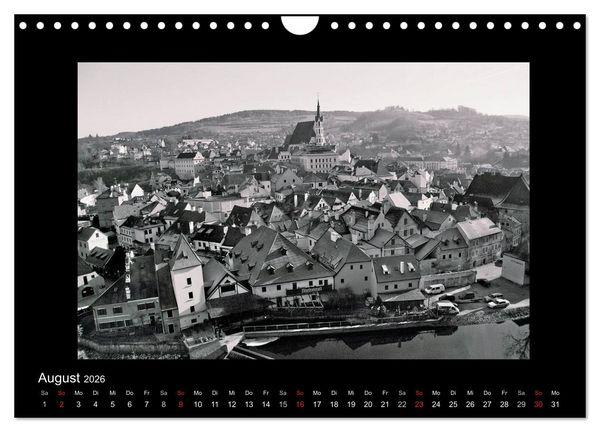 Produktbild: Sch&ouml;nheit an der Moldau - Cesky Krumlov (Wandkalender 2026 DIN A4 quer), CALVENDO Monatskalender