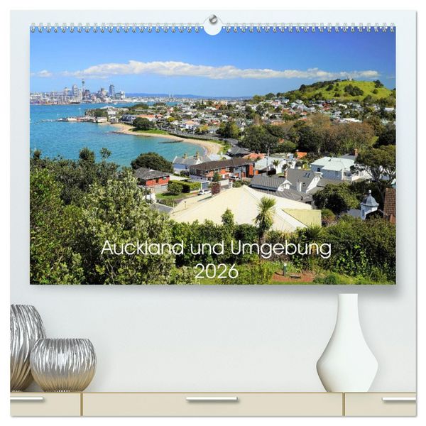 Produktbild: Auckland und Umgebung 2026 (hochwertiger Premium Wandkalender 2026 DIN A2 quer), Kunstdruck in Hochglanz