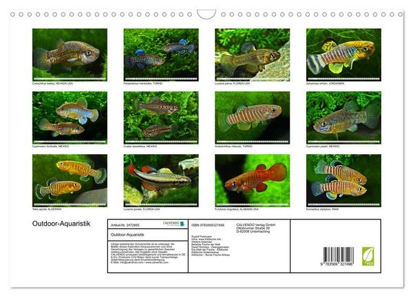 Produktbild: Outdoor-Aquaristik (Wandkalender 2027 DIN A3 quer), CALVENDO Monatskalender