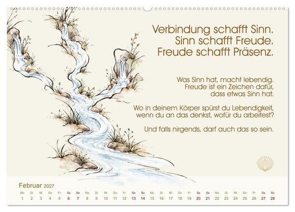 Produktbild: Arbeit ist Beziehung (hochwertiger Premium Wandkalender 2027 DIN A2 quer), Kunstdruck in Hochglanz