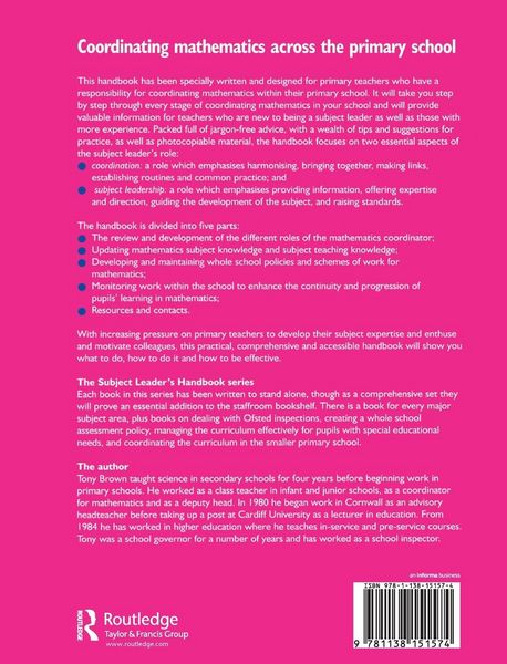 Produktbild: Coordinating Mathematics Across the Primary School