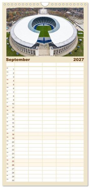 Produktbild: Familienplaner 2027 - Berlin - Reise durch die deutsche Geschichte mit 5 Spalten (Wandkalender, 21 x 45 cm) CALVENDO
