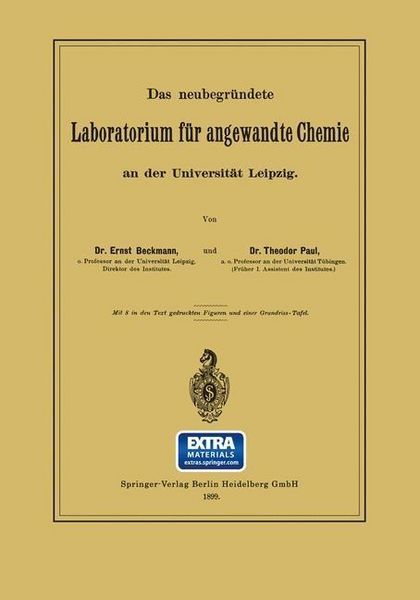 Produktbild: Das neubegr&uuml;ndete Laboratorium f&uuml;r angewandte Chemie an der Universit&auml;t Leipzig