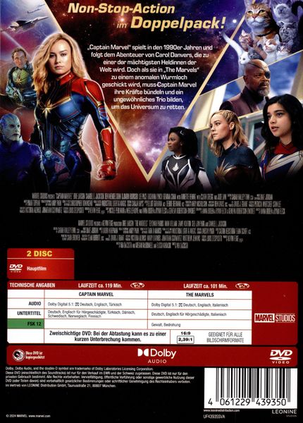 Captain Marvel / The Marvels [2 DVDs] als DVD kaufen