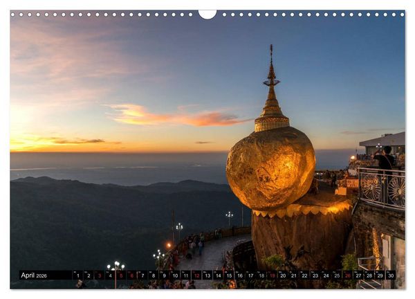 Produktbild: Myanmar - Burma (Wandkalender 2026 DIN A3 quer), CALVENDO Monatskalender