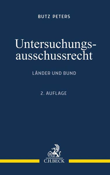 Produktbild: Untersuchungsausschussrecht