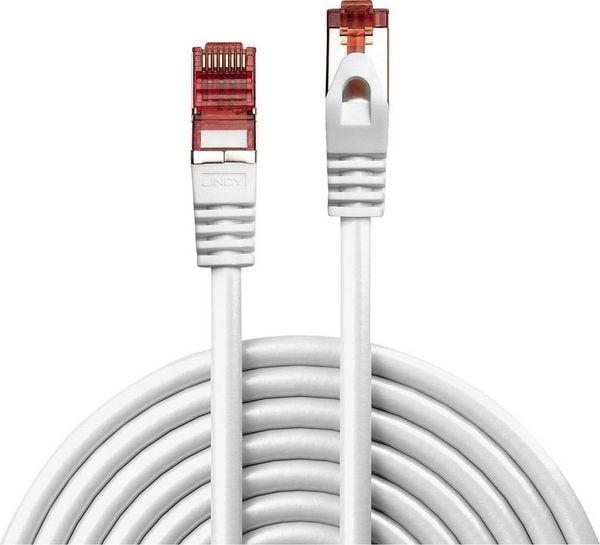 Produktbild: LINDY 47386 RJ45 Patchkabel CAT 6 S/FTP 5.00m Wei&szlig; 1St.