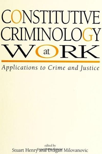 Produktbild: Constitutive Criminology at Work