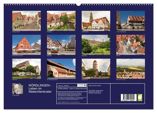 Produktbild: N&Ouml;RDLINGEN - Leben im Meteoritenkrater (hochwertiger Premium Wandkalender 2026 DIN A2 quer), Kunstdruck in Hochglanz