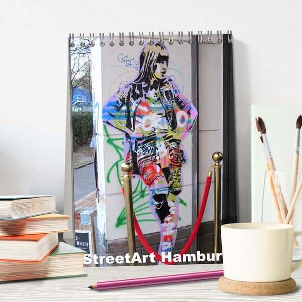 Produktbild: Hamburg StreetArt (Tischkalender 2026 DIN A5 hoch), CALVENDO Monatskalender