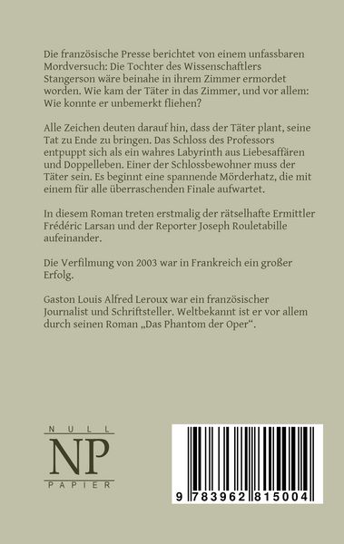 Produktbild: Das Geheimnis des gelben Zimmers